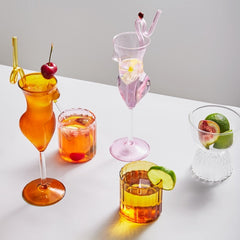 Color Glass Goblet Wine Glass Water Champagne Glasses Wedding Party Birthday Gift Kitchen Dining Bar Club Glase Cups