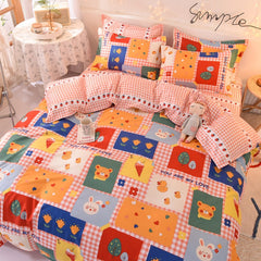 Adornment Reads Two People 160x200 Cover Sheet Luxury Duvet Cover King Size Bed Frame Family Kits 140x190 Cover Sheet