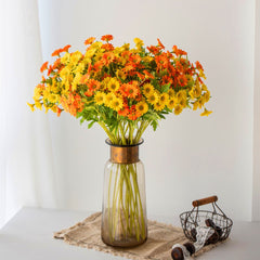 W&G Fake Flower Branch Simulation Daisy Chamomile Living Room Decoration Dutch Chrysanthemum Decoration Silk Flower Decoration