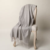 Pure Wool Blanket Luxury Noble Thicken Fleece Jacquard Nordic Simple Style Throw Blankets Designer Brand Sofa Bed Covers Blanket
