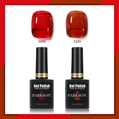 YICKYUE - Parkson 2pcs Translucent Jelly Color Gel Polish Set Semi Transparent 12ml Varnishes Nail Art Semi Permanent LED UV Top Base Coat