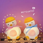 W&G Ins Bedroom Girl LED Night Light Cute Little Duck Room Bedside Lamp Decoration Dormitory New Creative Gift