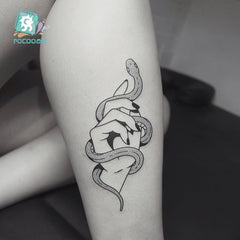 Fashion Black Flower Temporary Tattoo Men Women Arm Leg Fake Tattoo Body Art Sticker Wholesale Tattoo Sticker Waterproof