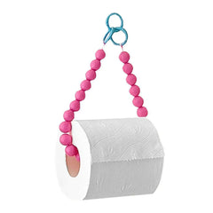 YICKYUE - Pink Hanging Beaded Tissue Holder Toilet Paper Holder Phone Chain Multifunctional Decoration Paper Storage Box Home Accessories