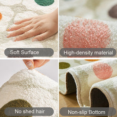 Bubble Kiss Soft Round Carpets Home Decor Rugs Living Room Floor Mat Comfortable Kid Gift Rug Decorate Salon Thicker Pile Fluffy