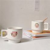 Korean couple ceramic granddad and granddad Mug creative granddad and granddad milk coffee mug