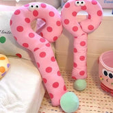 YICKYUE - 95cm Cartoon Question Mark Dopamine U-shaped Neck Pillow Creative Kawaii Polka Dot Home Sofa Bedroom Soft Cushion Children Gift