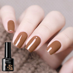 YICKYUE - 8ml Gel Nail Polish Khaki gray brown Nude Nails Art Soak Off UV/LED Manicure Beautylux Vernis Semi Permanent Esmalte