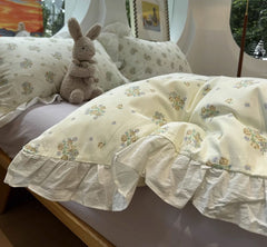 YICKYUE - French romantic floral bedding set 1.2 1.5 1.8 2.0,twin full queen king cotton home textile bed sheet pillow case quilt cover