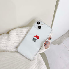 Christmas hat gift phone case for iphone 8 7 plus x xsmax xr 13 mini pro max 11 12 promax jane cute phone case clear back cover