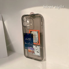 Jane label phone case for iphone x xr xs max 7 8 plus se 20 11 12 mini pro max cute cover soft silicone protective capa