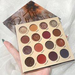 ROTO 16-color Eyeshadow Palette Student Pearl Sequins Delicate Texture Easy To Apply Makeup No Powder Long Lasting Eye Makeup