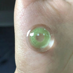 YICKYUE - Graded 2pcs/1pair Green Iris Colored Contact Lenses Coloured Softlens