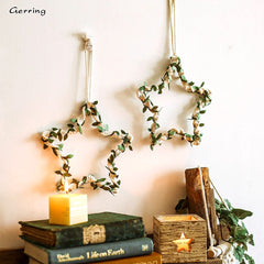Yickyue Gerring Christmas Decoration Star Wall Hanging Living Room Pendant Creative Fashion Halloween Outdoor Cute Room Decor Home Gifts