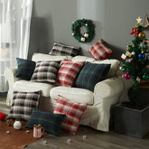 Yickyue Wool knitting plaid sofa cushion cover christmas style pillow cover 30x50/45x45/50x50cm decorative home office hotel car