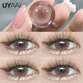 YICKYUE New Natural Color Contact Lenses for Eyes Pink Lenses Y2K Korean Style Colorcon Blue Lenses Gray Colored Pupils Green Lens