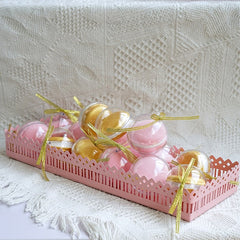 Pink Cake Plate Iron Cake Stand Wedding Celebration Dessert Table Decoration Photo Display Tray