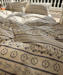 YICKYUE - Elegant pastoral flower blue beding set,twin full queen king french floral cotton home textile bed sheet pillow case quilt cover