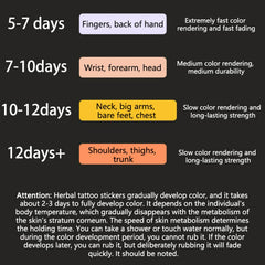 YICKYUE - Phoenix Temporary Tattoos,Tattoo Stickers,Waterproof Long-Lasting 15 Days,Semi-Permanent Fake Tattoo,body art for Men Women