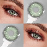 YICKYUE 2pcs Brown Contact Lenses for Eyes Natural Colored Contact Blue Eyes Lenses Korean Contacts Lenses Yearly Green Pupil