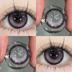 Brown Contact Lenses with Prescription 2pcs Colorful Korean Fashion Lenses Yearly Makeup Contact Lens Beauty Pupils