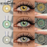 YICKYUE - 1 Pair Colored Contact Lenses for Eyes Fashion Green Eyes Lenses Natural Blue Contacts Gray Eye Lenses Color Eye Lens