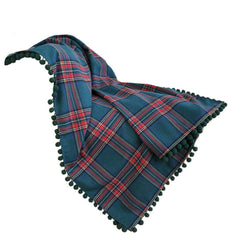 Yickyue Nordic Style Striped Plaid Blanket with Pompom Ball 120x150cm Autumn Winter Geometric Lattice Shawls Sofa Bed Throw Blankets