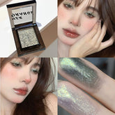 YICKYUE - Chameleon Green Eye Shadow Metallic Smoky Monochrome Eyeshadow Palette Matte Pearl Glitter Earth Grey Multicolor Eye Makeup