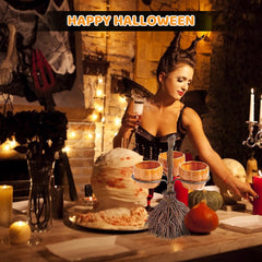 New Halloween Pumpkin Snack Bowl Rack Candy Basket Storage Basket Dessert Holder Candy Bowl DIY Party Halloween Decoration