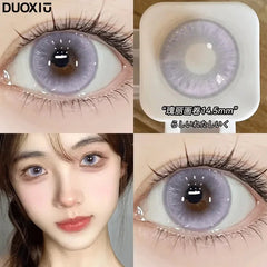 YICKYUE 2Pcs Yearly Soft Circular Colored Contact Lenses Beauty Pupil Gray Blue Eyes Green Makeup Pink Fast Shipping High Quality