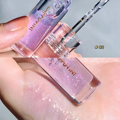 Yickyue 1pcs New Lipgloss Mirror Water Lip Gloss Lip Glaze Transparent Glass Lip Oil Liquid Lipstick Moisturizing Make Up 6 Colors