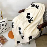 YICKYUE - Nordic Style Thickened Flannel Blanket, Simple Solid Color, Home Sofa Blanket, Outdoor Camping Blanket
