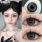 YICKYUE - 1 Pair Natural Contact Lenses for Eyes Prescription 0~-8.00 Degrees High Quality Korea Beauty Pupils Black Eye Lenses