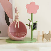 YICKYUE - Flower Storage Tray Rack Entrance Desktop Ornaments Key Jewelry Rack Storage Tray Cute Pink Home Decorations Storage Organizer