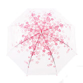 Transparent Semi Automatic Long Handle Windproof Umbrella For Travel Women Sun Rain Auto Compact Windproof Style Men Umbrella