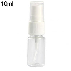 5PCS Portable Travel Transparent Plastic Empty Cosmetic Sample Spray Bottle Atomizer Can be used to dispense store most liquids