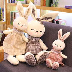 45-90cm Kawaii Dressing Rabbit Stuffed Animal Plush Toys for Baby Girls Cute Doll Kids Baby Appease Toy Birthday Gift Home Decor