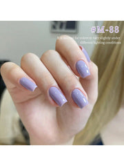 YICKYUE - 6Pcs Purple Gel Nail Polish Set, 15ml French Nail Gel Polish, Soak Off UV Light Cure Gel Polish For Nail Decoration