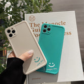 New Material smiley phone case happy nice day cover for iphone 11 12 pro max mini 7 xs max x xr 8 plus silicone capa shell funda