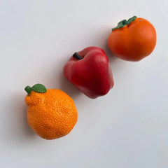 Yickyue Creative 3D Fruits Magnets Oranges Refrigerator Magnet Apples Fridge Persimmon Sticker Home Door Decor