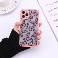 3D cute butterfly Relif phone case for iphone 12 pro max mini 11 7 xr xs max 8 plus x shockproof cover protective capa shell