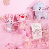 Pink wall shelf decoration frame bedroom living room Iron storage rack / wall-mounted shelf bracket shelf organizer