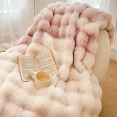 Yickyue New Tuscan Imitation Fur Autumn Winter Warm Blankets for Bed High-quality Soft Fluffy Sofa Blanket Warmth Sleep Blankets Double