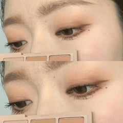 YICKYUE - Button Eye Shadow Palette Glitter Pearlescent Matte Brown Eyeshadow Long-lasting Shimmer Low Saturation Korean Makeup Cosmetic