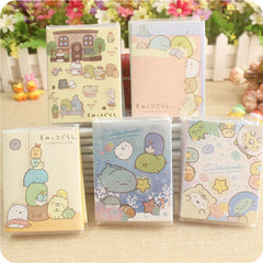 Kawaii Sumikko Gurashi 6 Folding Memo Pad Sticky Notes Memo Notepad Daily Agenda Planner Work Schedule Mini Notebook