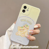 Two cats best friend phone case for iphone x xr 7 8 plus xs max 12 mini 11 pro max cute cartoon silicone animal cover shell capa