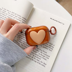 5 colors candy love 3d heart cute silicone soft earphone case for apple airpod pro 3 charging box for airpod 2 1 cover capa
