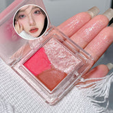 YICKYUE - Mini 3 Colors Eye Shadow Matte Pearlescent Explosive Flash Delicate Makeup Not Easy To Fly Powder White Eye Shadow Plate Makeup