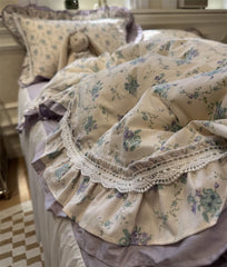 YICKYUE - Romantic pastoral flower beding set,twin full queen king elegant fairyfair cotton home textile bed sheet pillow case quilt cover