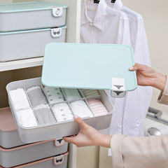 Boxi Home Underwear Storage Box Organizer Plastic Dust-Proof Storage Boxes For Ties Sock Bra Jewelry Sundries Organizers Boxes